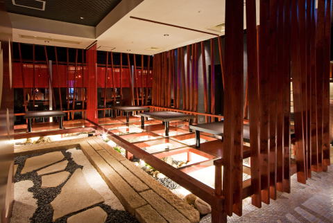 神戸ハーバーランドモザイク sakura1 日本料理店 内装 外装 設計 店舗デザイン 施工 マツヤアートワークス